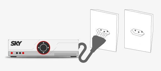 ligar equipamento em outra tomada