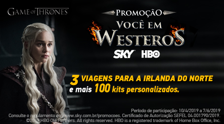 Banner sobre a promoção Got - Você em Westeros